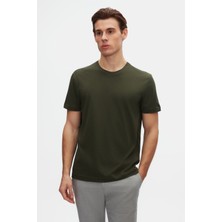 Ds Damat Comfort Fit Haki %100 Pamuk T-Shirt 6HC14ORT02005