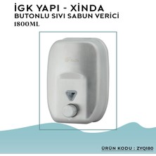 Igk Yapı – Xinda Manuel Butonlu Sıvı Sabun Verici 1800ML (ZYQ180)
