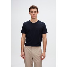 Ds Damat Comfort Fit Lacivert %100 Pamuk T-Shirt 6HC14ORT02005