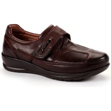 Forelli 55004-K Kahve Kadın Günlük Deri Comfort Ayakkabı