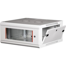 Lande 4u 19" Duvar Tipi Rack Kabinet – Genişlik: 600 mm | Derinlik: 600 mm – Açık Gri (Demonte)