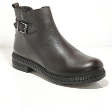 Castleblack 20913 -1 Acı Kahve Kadın Kışlık Deri Bot