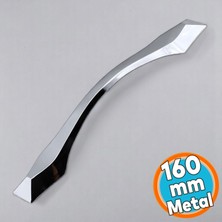 Mobilya Mutfak Çekmece Dolabı Dolap Kapak Kulpları Kulbu Kulpu 16 cm Kulp 160 mm Krom Metal