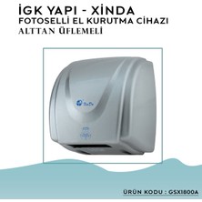 Igk Yapı – Xinda Fotoselli Alttan Üflemeli El Kurutma makinesi (GSX1800A)