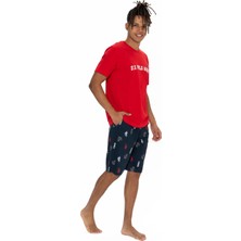 U.s. Polo Assn. U.s. Polo Assn. Erkek Kırmızı %100 Pamuk Pijama Takımı - ARASS18W86W6W