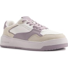 Us Polo Tıana 4pr 101887254 Beyaz-Lila Kadın Günlük Sneakers