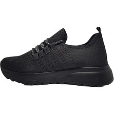 Lommax 2302 Siyah Kadın Günlük Sneakers