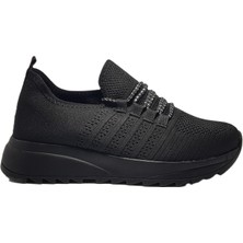 Lommax 2302 Siyah Kadın Günlük Sneakers