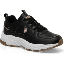 U.S. Polo Assn. Us Polo Sorley 4pr 101812899 Kadın Sneakers Siyah Renk Düz Tabanlı 39 Numaralı Günlük Ayakkabı