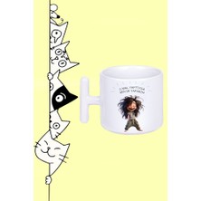 Sayko O Mal Yaptıysa Ben De Yaparım Kadın Moddo Tasarım Baskılı Beyaz T Sap Kupa Bardak