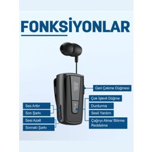 Subzero Makaralı Bluetooth Kulaklık Titreşimli ve Mikrofonlu | iPhone, samsung, xiaomi, oppo Uyumlu
