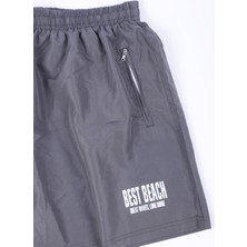 Erkek Büyük Beden Deniz Havuz Şortu-Füme-3xl-6xl Arası