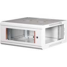 Lande 4u 19" Duvar Tipi Rack Kabinet – Genişlik: 600 mm | Derinlik: 600 mm – Açık Gri