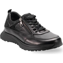 Forelli For-On 50306-G Siyah Erkek Deri Spor Ayakkabı