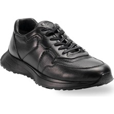 Forelli Bruno 50308-G Siyah Erkek Günlük Deri Comfort Ayakkabı