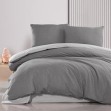 Schafer Home Mia Çift Kişilik Nevresim Takımı 4 Parça-Antrasit