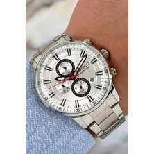 Ferrucci Function Gümüş Renk Çelik Kordon&kasa Erkek Kol Saati 3 Atm+Bileklik ZMFER109