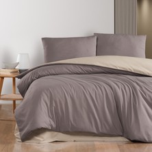 Schafer Home Mia Çift Kişilik Nevresim Takımı 4 Parça-Kahverengi