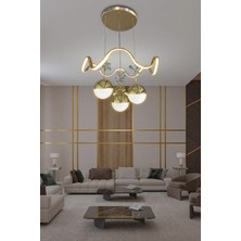 Zikzak 4 Toplu Modern Sarkıt LED Avize