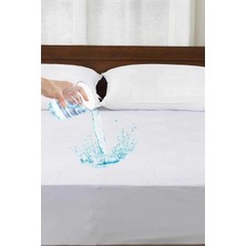200X200 cm Çift Kişilik Battal Boy Fitted Geçmeli Sıvı Geçirmez Alez Pamuklu Yatak Koruyucu
