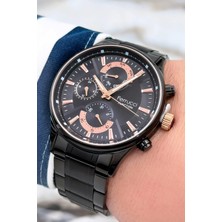 Ferrucci Function 3 Atm Siyah Renk Çelik Kordon&kasa Erkek Kol Saati+Bileklik ZMFER082