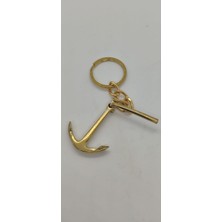 Pirinç Admiraltı Çıpa Anahtarlık (5cm)