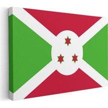 Burundi Bayrağı - Kanvas Tablo