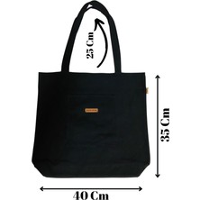 Snow Bear Kadın El Çantası, Omuz ve Kol Askılı, Tote Bag Kumaş Hediyelik Gabardin Bez Çanta