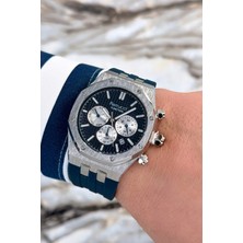 Ferrucci Mavi Silikon Kordon Çelik Kasa Function Erkek Kol Saati+Bileklik ZMFER077