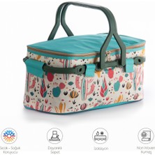 Homedius Termos Izolasyonlu Desenli Katlanabilir Piknik Sepeti 20 Lt