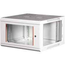 Lande 6u 19" Duvar Tipi Rack Kabinet – Genişlik: 600 mm | Derinlik: 600 mm – Açık Gri