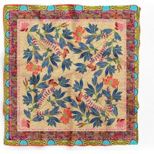 Kadın Çiçek Desenli Fular Bandana