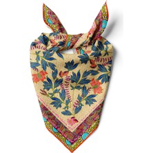 Kadın Çiçek Desenli Fular Bandana