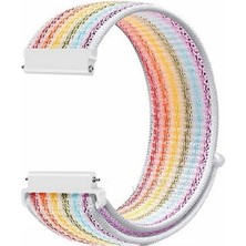 Xiaomi Watch Color - Color 2 ile Uyumlu Kordon Cırt Cırtlı Spor Kumaş Kayış