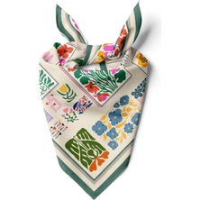 Kadın Desenli Fular Bandana