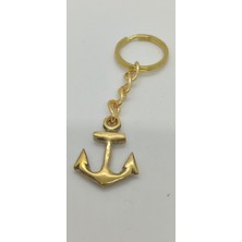 Pirinç Çıpa Anahtarlık (3,5 Cm)