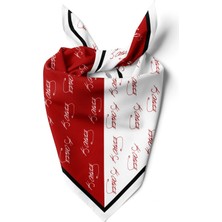 Atatürk Desenli Çok Amaçlı Pamuk Fular Bandana
