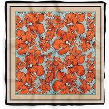 Kadın Çiçek Desenli Fular Bandana