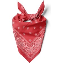 Kırmızı Etnik Desen Bandana