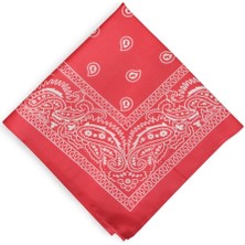 Kırmızı Etnik Desen Bandana