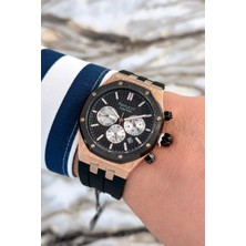 Ferrucci Siyah Silikon Kordon Çelik Kasa Function Erkek Kol Saati+Bileklik ZMFER077