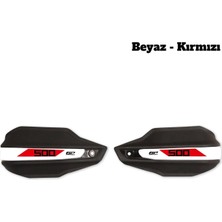 GP Kompozit Honda NX 500 2025-2026 Uyumlu Elcik Koruma Siyah B-KIRMIZI
