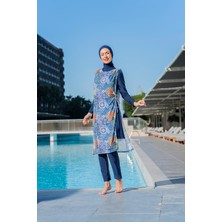 Rukomayo Etnik Desenli Yan Bağlamalı Esnek Şifon Kumaş Pareo