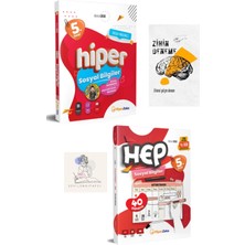 Hiper Zeka Yayınları Hiperzeka 5.sınıf Sosyal Bilgiler Konu Anlatım ve Hep Haftalık DENEME+ZİHİNDENEME-SSSK466