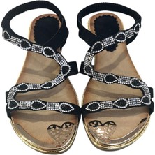 Orijinal Guja 122-5 Ortopedik Taşlı Şık Bayan Sandalet