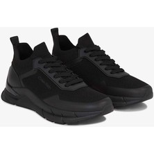 Erkek Ck Low Top Lace Up Sneakers - Siyah