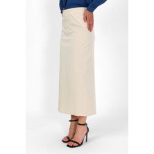 Vellichor Kumaş Kalem Etek - Antrasit