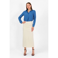 Vellichor Kumaş Kalem Etek - Antrasit