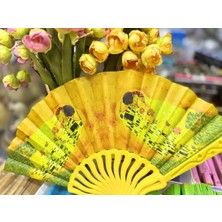 Plastik Desenli Yelpaze