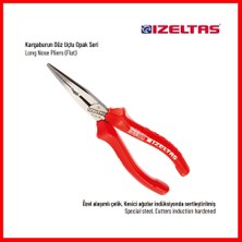 İzeltaş | İzole Karga Burun Pense, 160 mm Opak Seri, Güvenli ve Dayanıklı